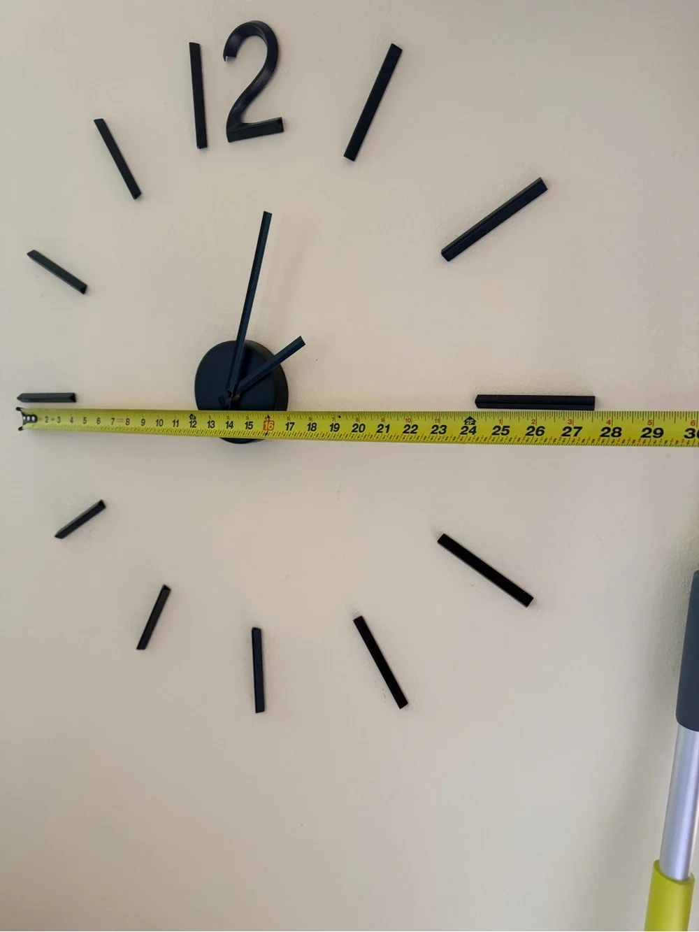 Umbra Blink Wall Clock-Black, modern, aluminum analog display Indoor